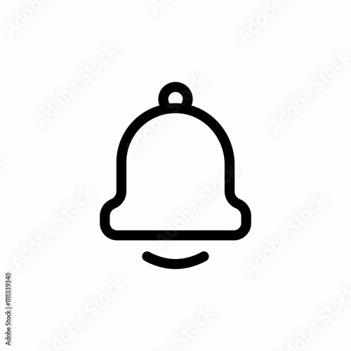 notification bell icon sign vector