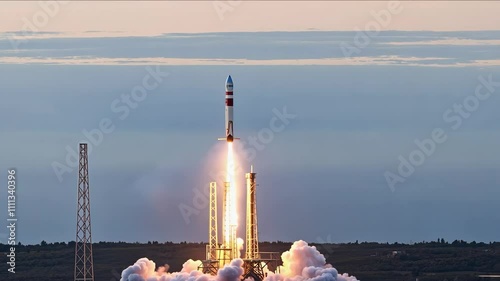 Space rocket launch