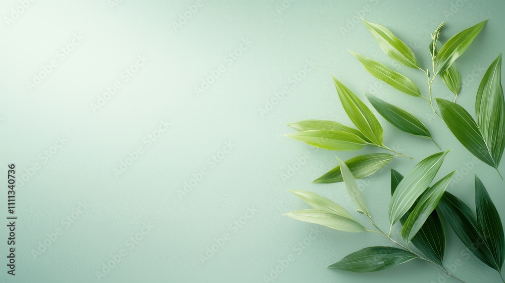 Coconut leaf segment with soft curved edges in bold green tone captured in a natural setting high-quality gigapixel image emphasizing organic beauty for nature lovers Coconut leaf segment with soft curved edges in bold green tone captured in a natural setting high-quality gigapixel image emphasizing organic beauty for nature lovers