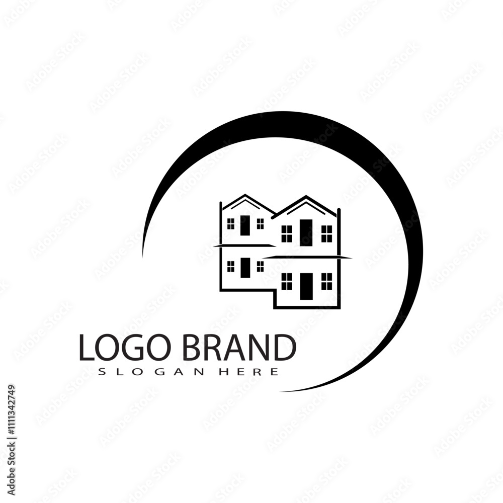 home logo template that is unique and simple home logo template that is unique and simple