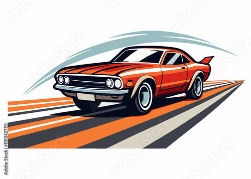 american muscle car emblem logo