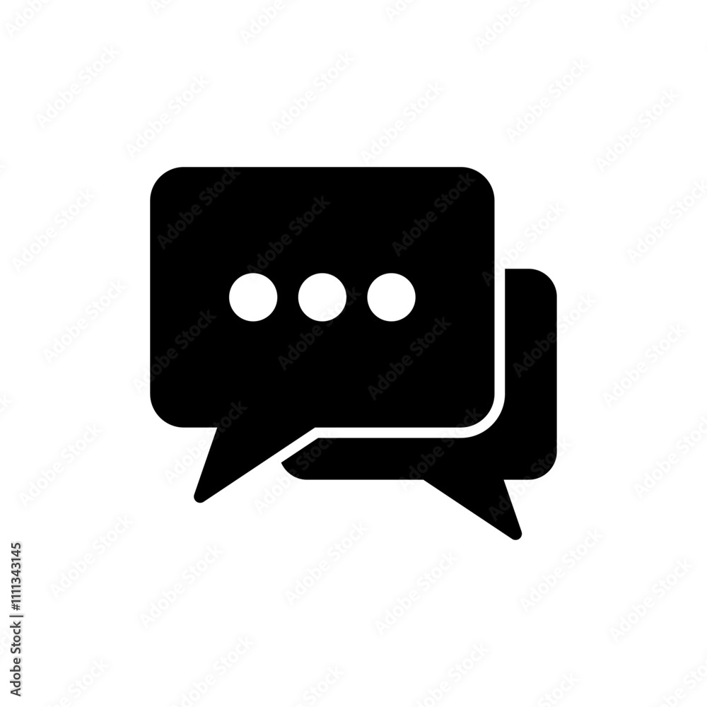 Chat icon vector. speech bubble sign and symbol. comment icon. message Chat icon vector. speech bubble sign and symbol. comment icon. message