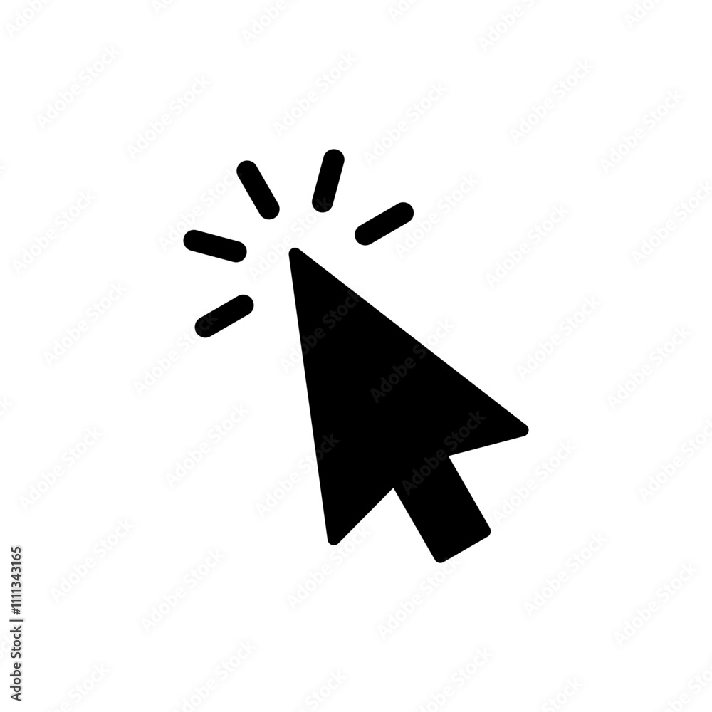 Click icon vector. pointer arrow sign and symbol. cursor icon Click icon vector. pointer arrow sign and symbol. cursor icon