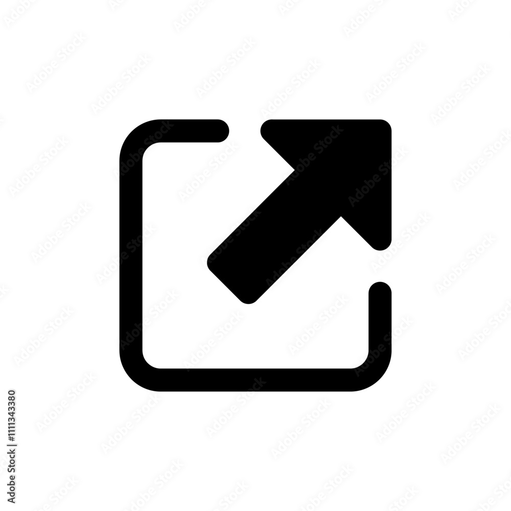 External link icon vector. link sign and symbol. hyperlink symbol External link icon vector. link sign and symbol. hyperlink symbol