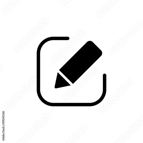 Edit icon vector. edit document sign and symbol. edit text icon. pencil. sign up