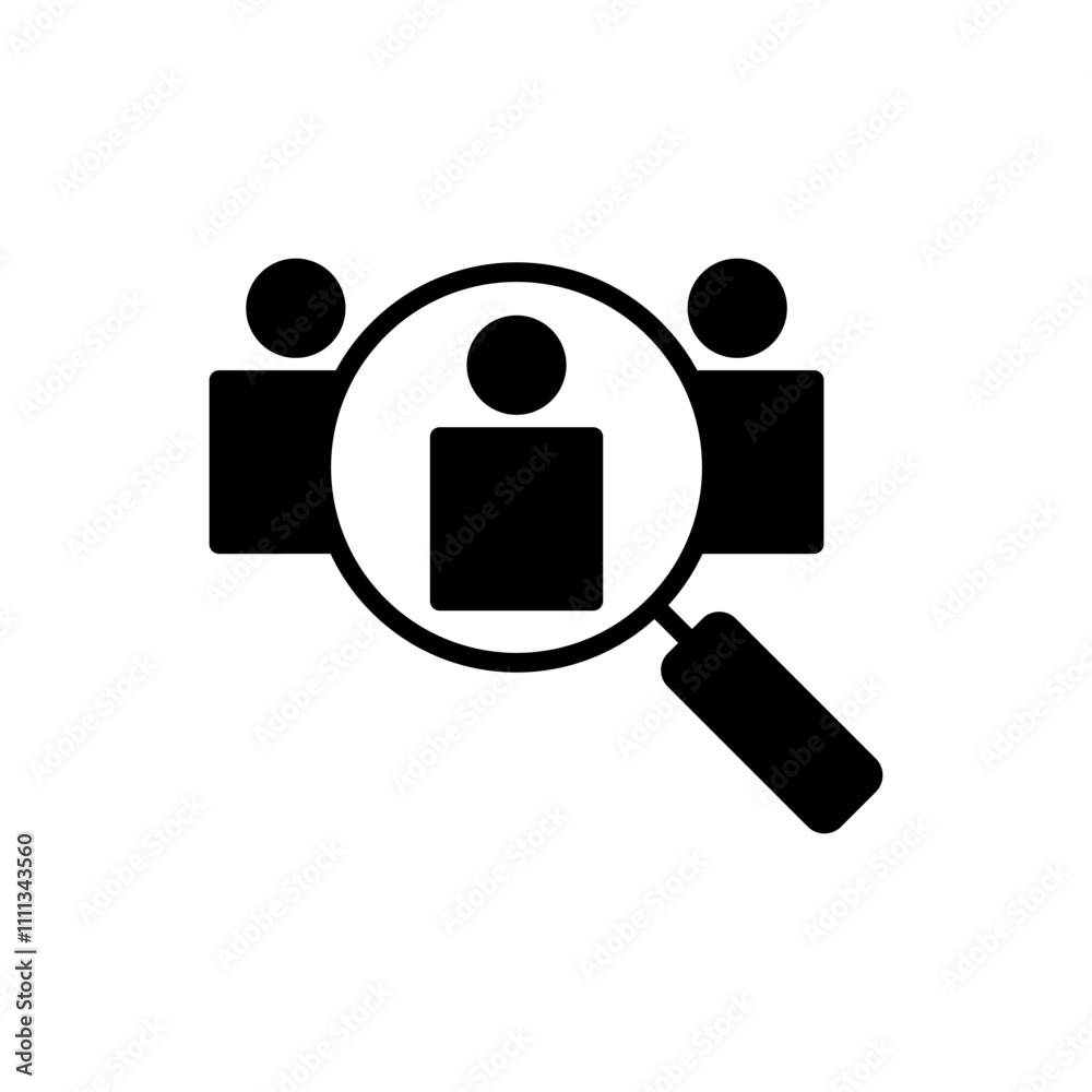 Hiring icon vector. Search job vacancy sign and symbol. Human resources concept. Recruitment Hiring icon vector. Search job vacancy sign and symbol. Human resources concept. Recruitment