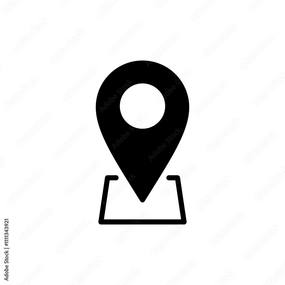 Pin icon vector. Location sign and symbol. destination icon. map pin Pin icon vector. Location sign and symbol. destination icon. map pin