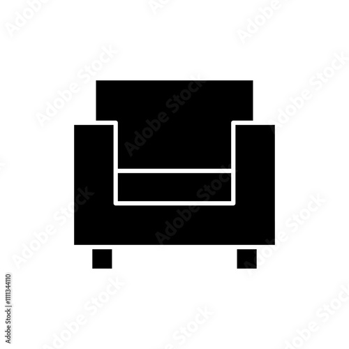 Sofa icon vector. sofa sign and symbol. furniture icon