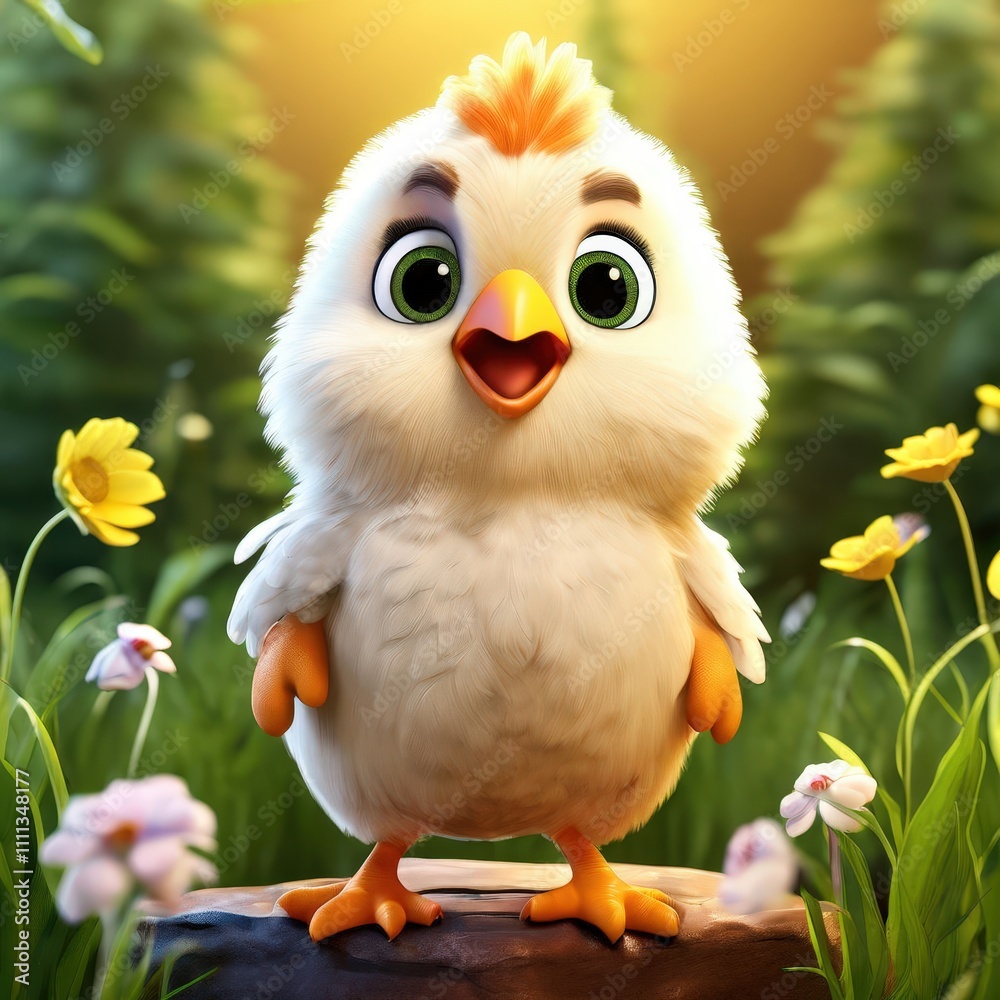 the AI Image Generator, Adorable Cartoon Chick i the AI Image Generator, Adorable Cartoon Chick i