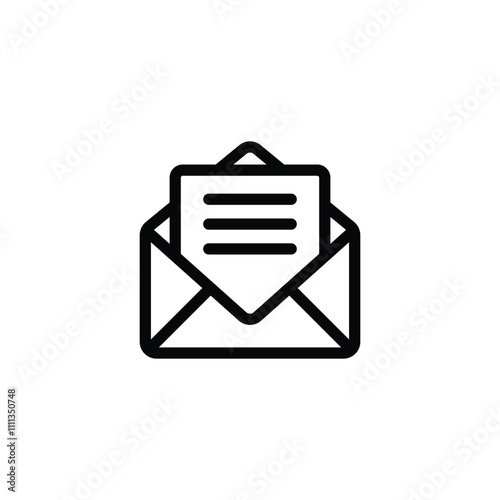 Mail icon set. email symbol icon vector