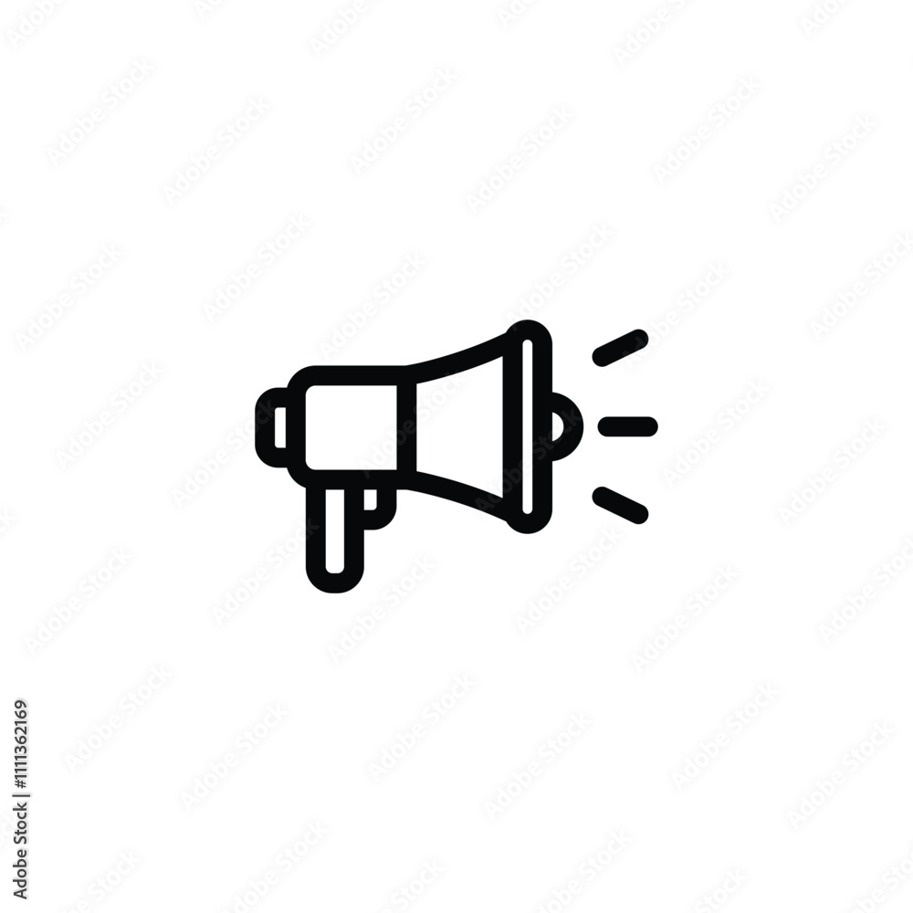 Megaphone icon set. Loudspeaker Symbol vector Megaphone icon set. Loudspeaker Symbol vector