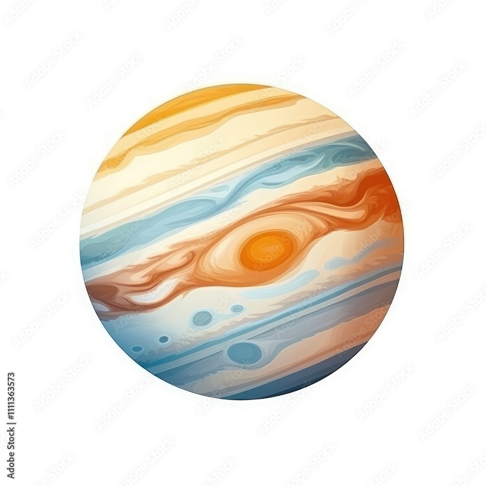 Jupiter planet illustration. Jupiter planet illustration.