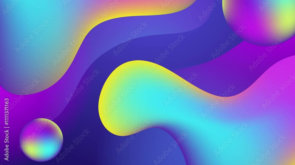 colorful spheres and shapes creating a soft blurred gradient dynamic background seamless 4k video background motion pop art design colorful spheres and shapes creating a soft blurred gradient dynamic background seamless 4k video background motion pop art design