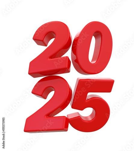 2025 Red Number New Year