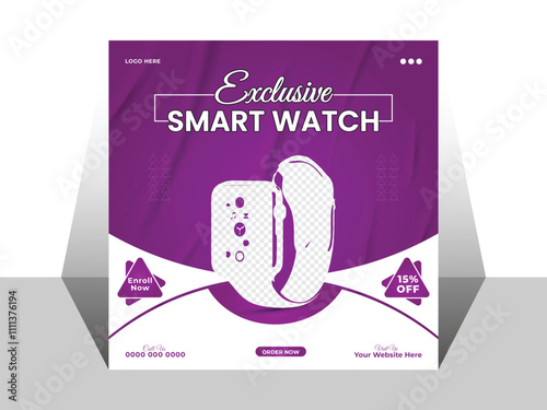 Smart Watch Social Media Post Design