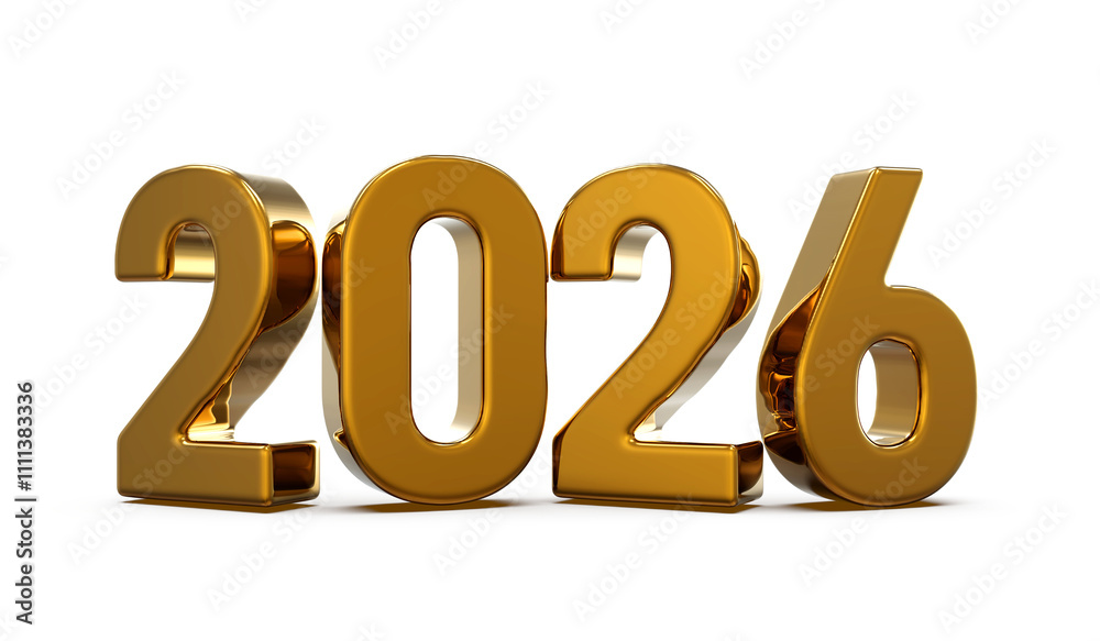 2026 Gold Number Happy New Year 2026 Gold Number Happy New Year