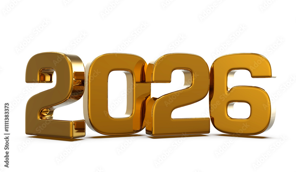 2026 Gold Number Happy New Year 2026 Gold Number Happy New Year