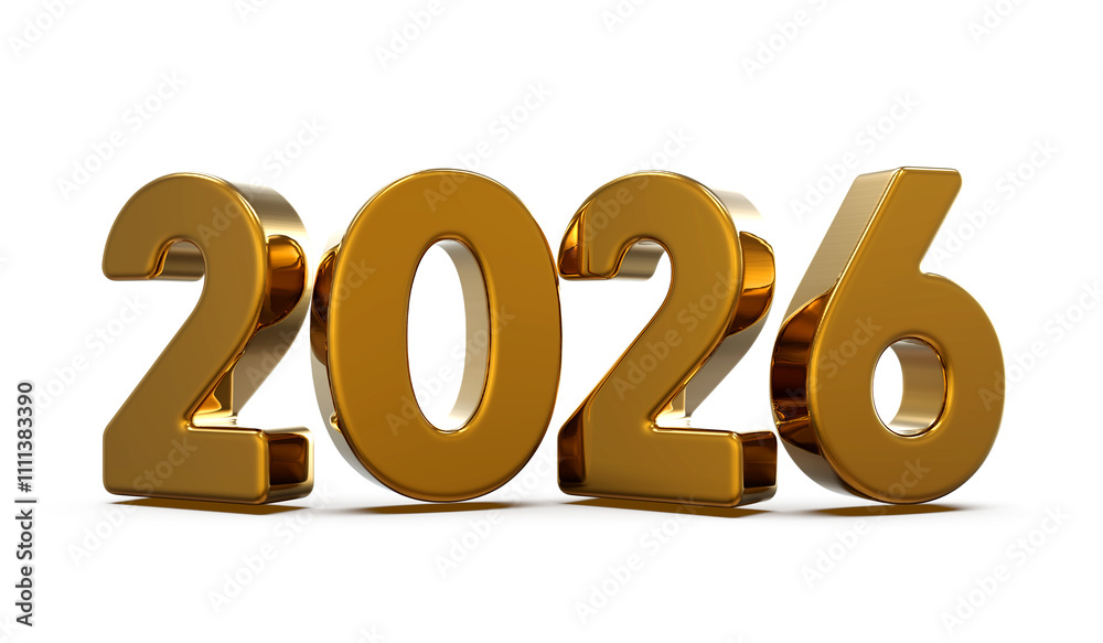 2026 Gold Number Happy New Year 2026 Gold Number Happy New Year