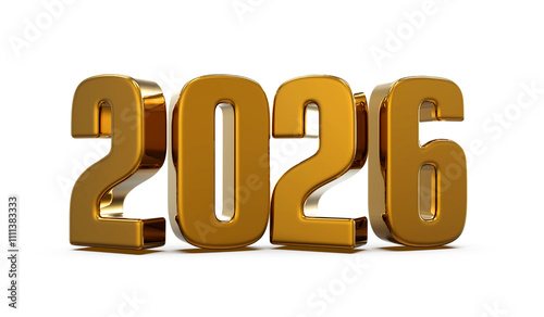 2026 Gold Number Happy New Year