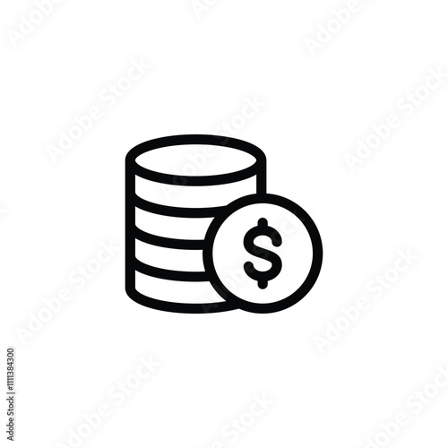 Dollar Money icon set vector