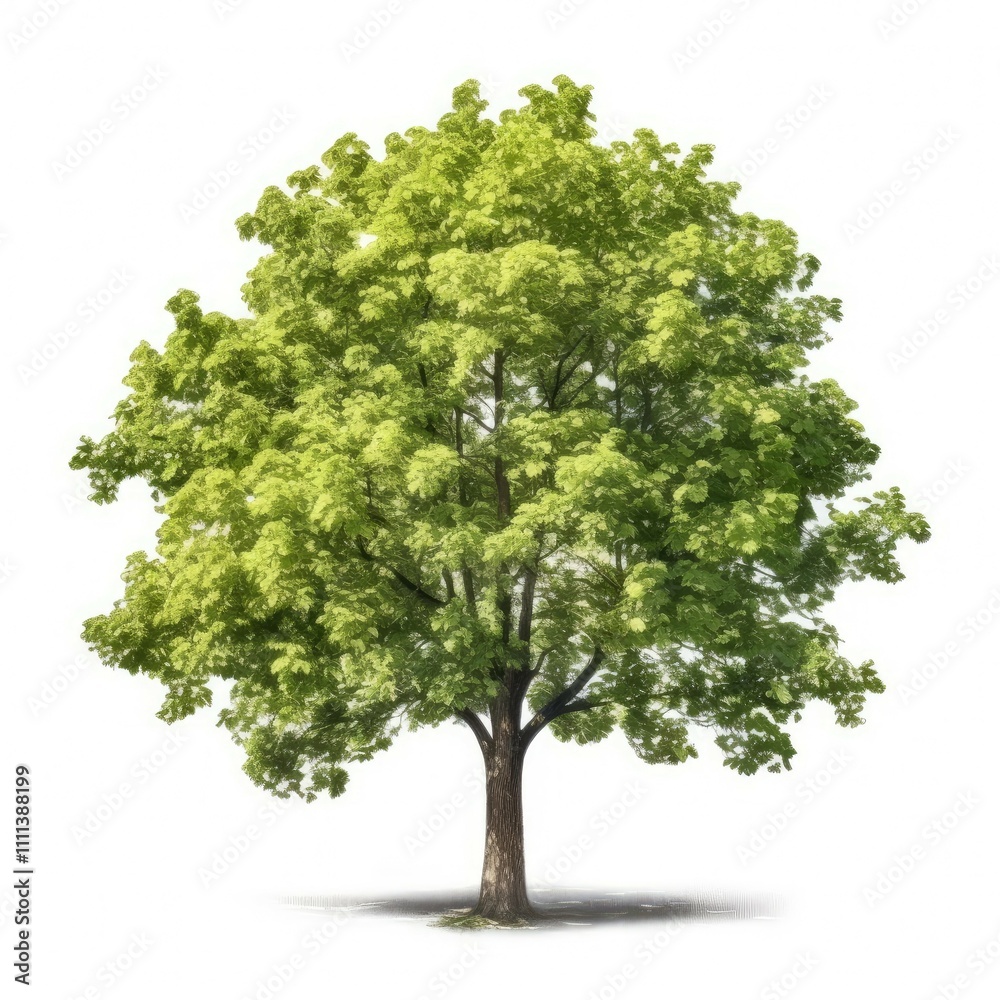 Lush green deciduous tree isolated on white. (1) Lush green deciduous tree isolated on white. (1)