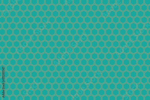 simple abstract brown color polygon hexagon pattern on fest color background a blue and green abstract pattern with geometric shapes