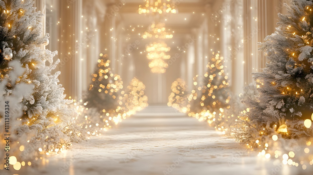 Blurred background of an elegant Christmas room with garlands and trees, blurred bokeh lights, light yellow and white colors, free space for text, cozy atmosphere,
Blurred background of an elegant Christmas room with garlands and trees, blurred bokeh lights, light yellow and white colors, free space for text, cozy atmosphere,