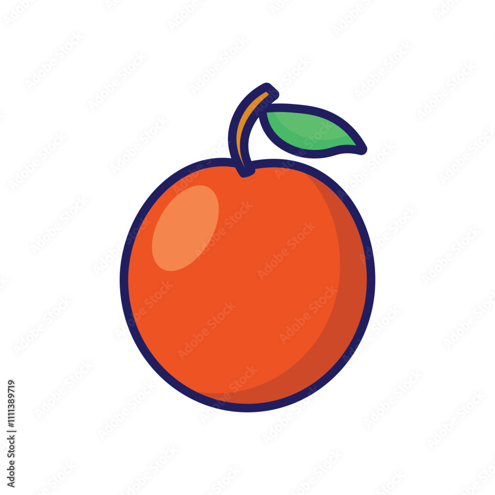 Ximenia Fruits simple cartoon minimalist isolated white background Ximenia Fruits simple cartoon minimalist isolated white background
