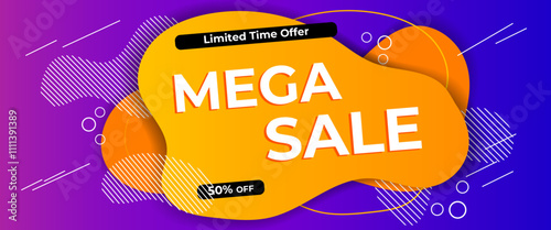 Colorful 3d mega sale background