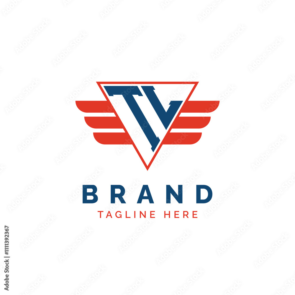 Patriotic TL Logo Initials. Letter TL Winged Logo. Red and Blue Triangle TL with Wing for Aviation, Delivery Services, Sports, Military and Security Agencies Patriotic TL Logo Initials. Letter TL Winged Logo. Red and Blue Triangle TL with Wing for Aviation, Delivery Services, Sports, Military and Security Agencies