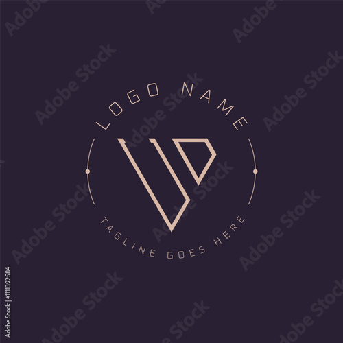 Professional UD Logo. Modern Minimal UD Letter Monogram Emblem for Premium Branding