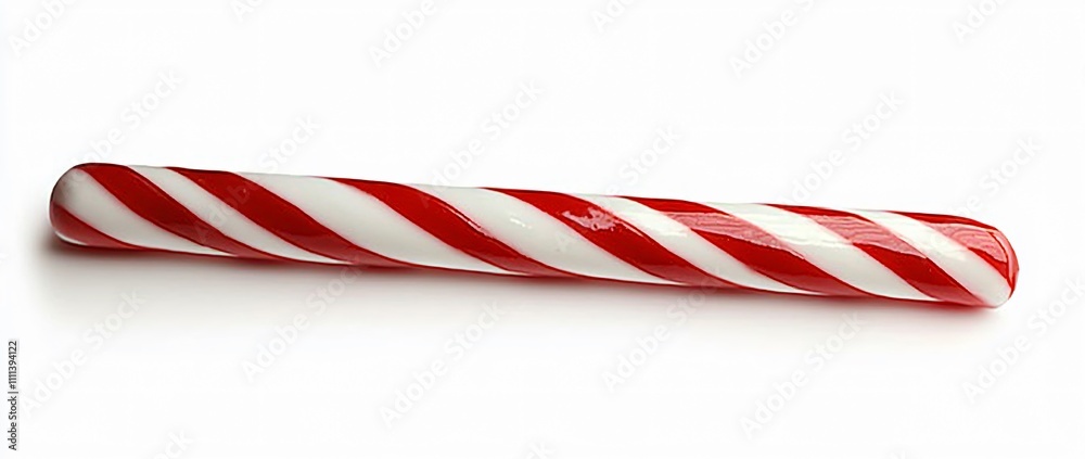 custom made wallpaper toronto digitalA vibrant Christmas candy cane isolated on a white background, perfect for holiday-themed designs, gift wrapping, or festive marketing materials.