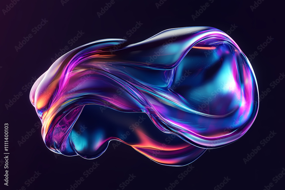 abstract iridescent liquid on dark background abstract iridescent liquid on dark background