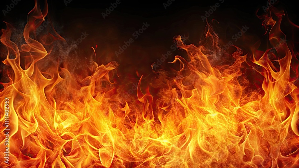 Abstract background of fiery flames with space for text, Fire, flames, heat, hot, blazing, inferno, inferno, abstract, glowing Abstract background of fiery flames with space for text, Fire, flames, heat, hot, blazing, inferno, inferno, abstract, glowing