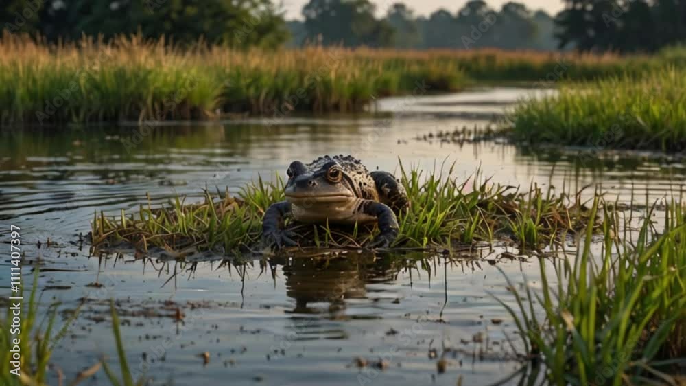 Animation of Marshland Wildlife. Wildlife moving gently through reed grass fields, showcasing a vibrant and peaceful wildlife scene. Smooth motion. Animation of Marshland Wildlife. Wildlife moving gently through reed grass fields, showcasing a vibrant and peaceful wildlife scene. Smooth motion.