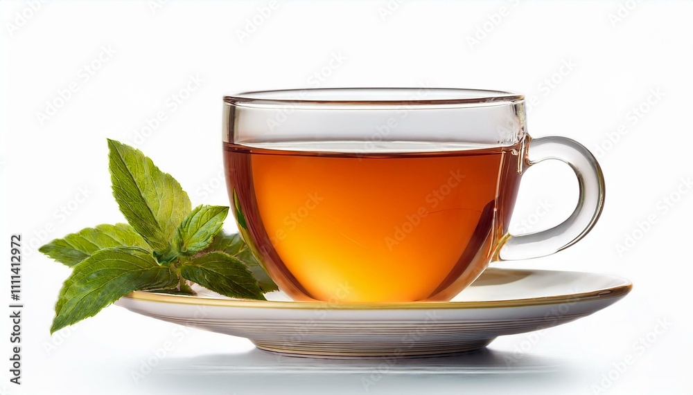 Cup of tea on isolated white background Cup of tea on isolated white background