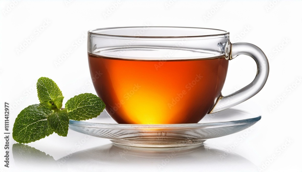 Cup of tea on isolated white background Cup of tea on isolated white background