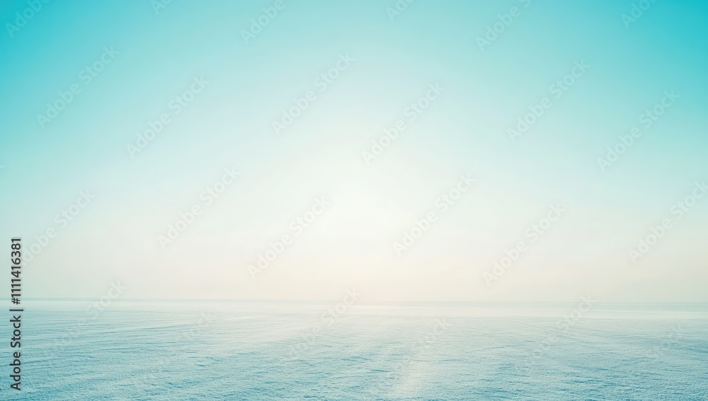 Fototapeta premium White and Blue Gradient Background with Soft Lighting and Clean Composition, Minimalist Style