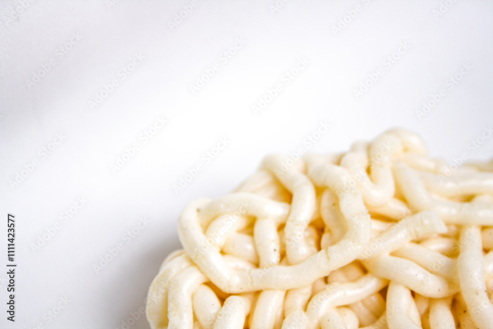 Kerupuk ikan or fish cracker, a traditional Indonesian white cracker made from tapioca flour