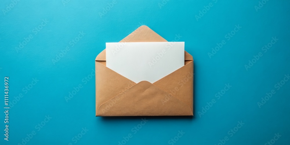 Elegant Blank Greeting Card Mockup in Blue Envelope on Soft Beige Paper Background for Wedding, Birthday, and Business Invitations – Perfect for Creative Still Life Photography Elegant Blank Greeting Card Mockup in Blue Envelope on Soft Beige Paper Background for Wedding, Birthday, and Business Invitations – Perfect for Creative Still Life Photography