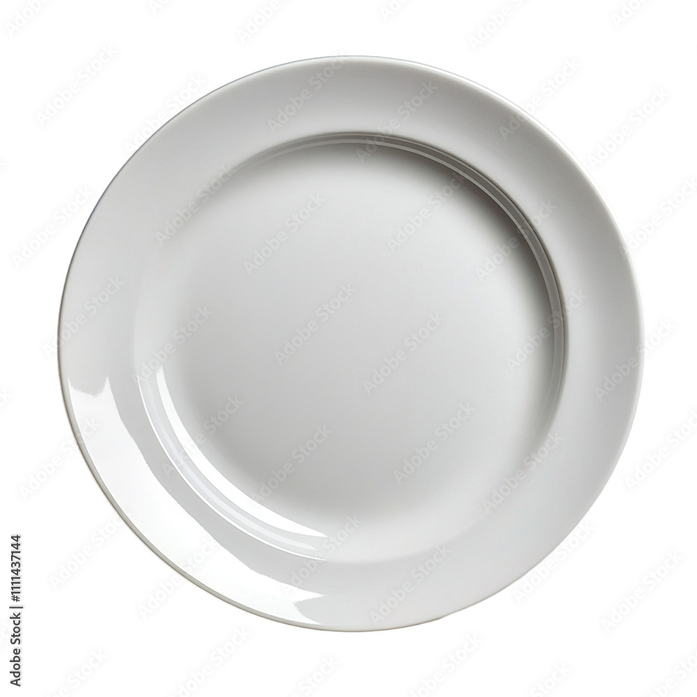 white plate isolated on white white plate isolated on white