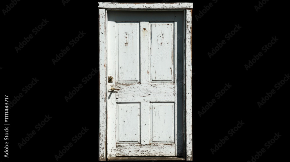 white door isolated on black background. white door isolated on black background.