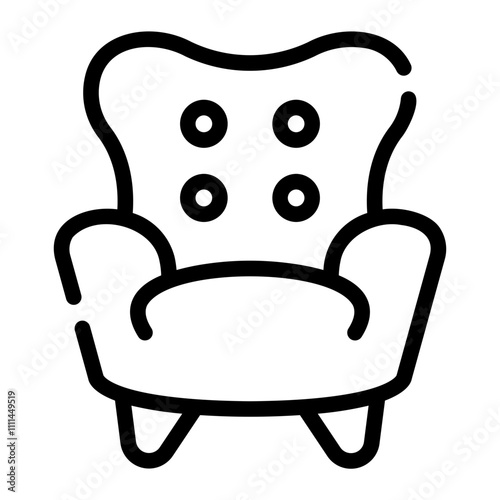 armchair Line Icon