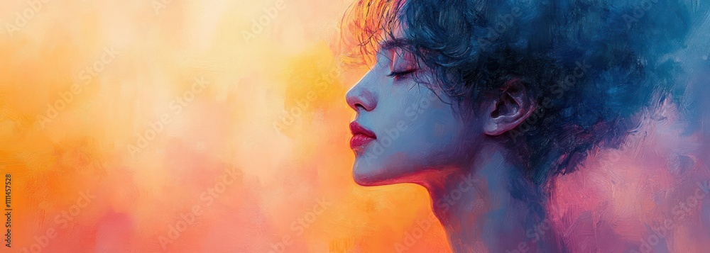 Abstract Portrait of Jesus Christ in Impressionism with Soft Pastel Colors and Ethereal Atmosphere Abstract Portrait of Jesus Christ in Impressionism with Soft Pastel Colors and Ethereal Atmosphere