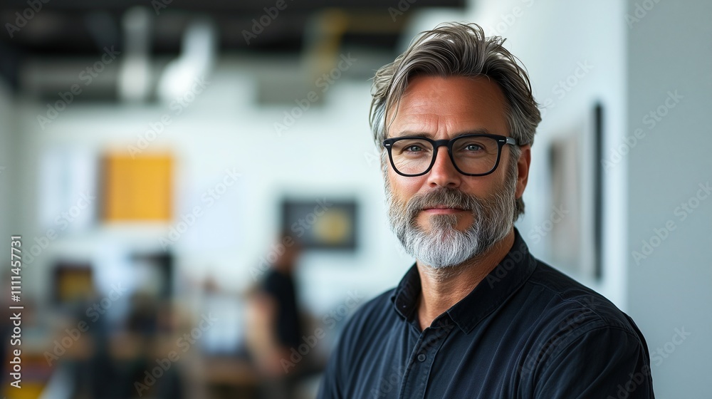 Portrait of a successful man at his office Portrait of a successful man at his office