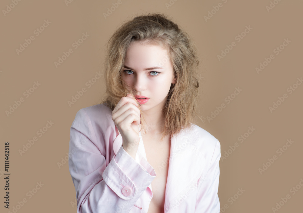 Beautiful woman in white shirt. Fashion style vogue. Beautiful woman in white shirt. Fashion style vogue.