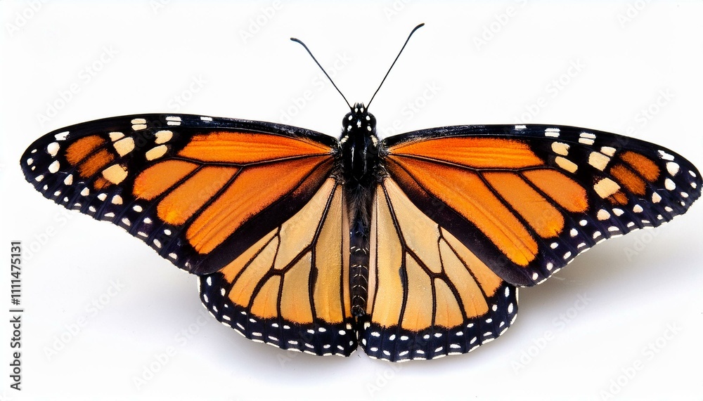 Fototapeta premium butterfly on isolated white background