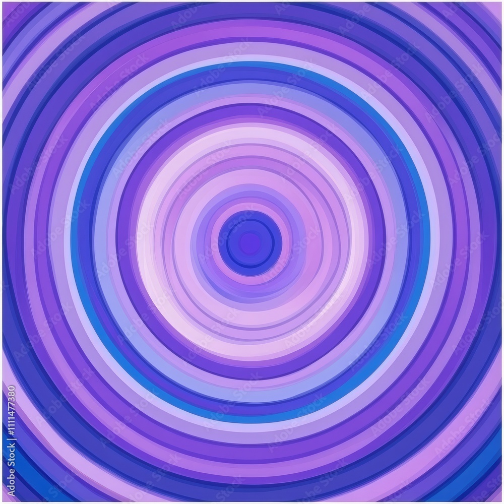 Abstract concentric circles in shades of purple and blue. Abstract concentric circles in shades of purple and blue.
