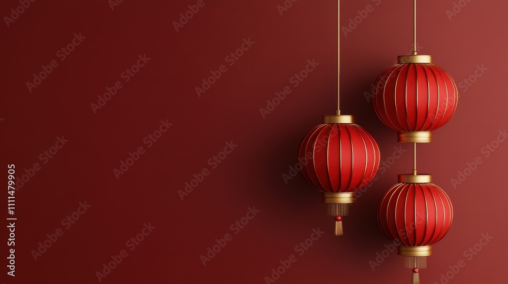 Decorative Red Lanterns Hanging for Festive Chinese Decorative Red Lanterns Hanging for Festive Chinese