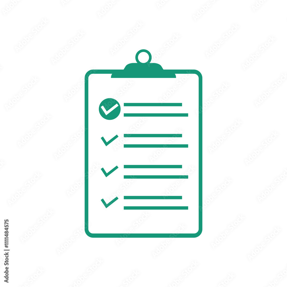 Illustration vector of In Compliance Graphic icon with Clipboard and tick marks Illustration vector of In Compliance Graphic icon with Clipboard and tick marks